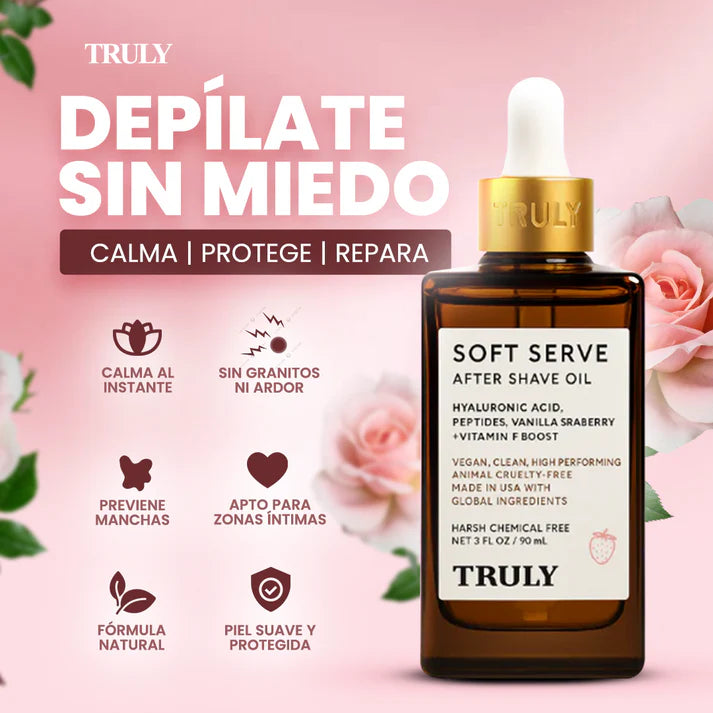TRULY® - El Secreto de la Suavidad: Aceite Íntimo Lujoso para una Piel Sin Irritación.