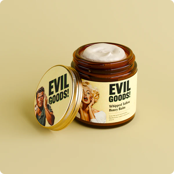 Evil Goods® – Crema Facial de Sebo de Res Natural: Regenera • Suaviza • Repara