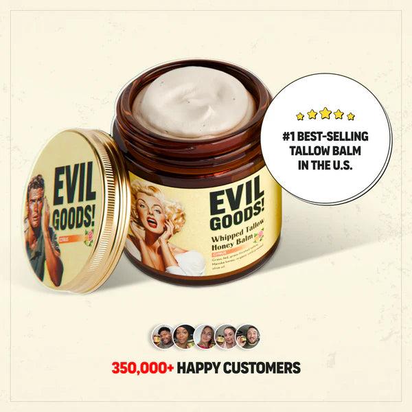 Evil Goods® – Crema Facial de Sebo de Res Natural: Regenera • Suaviza • Repara